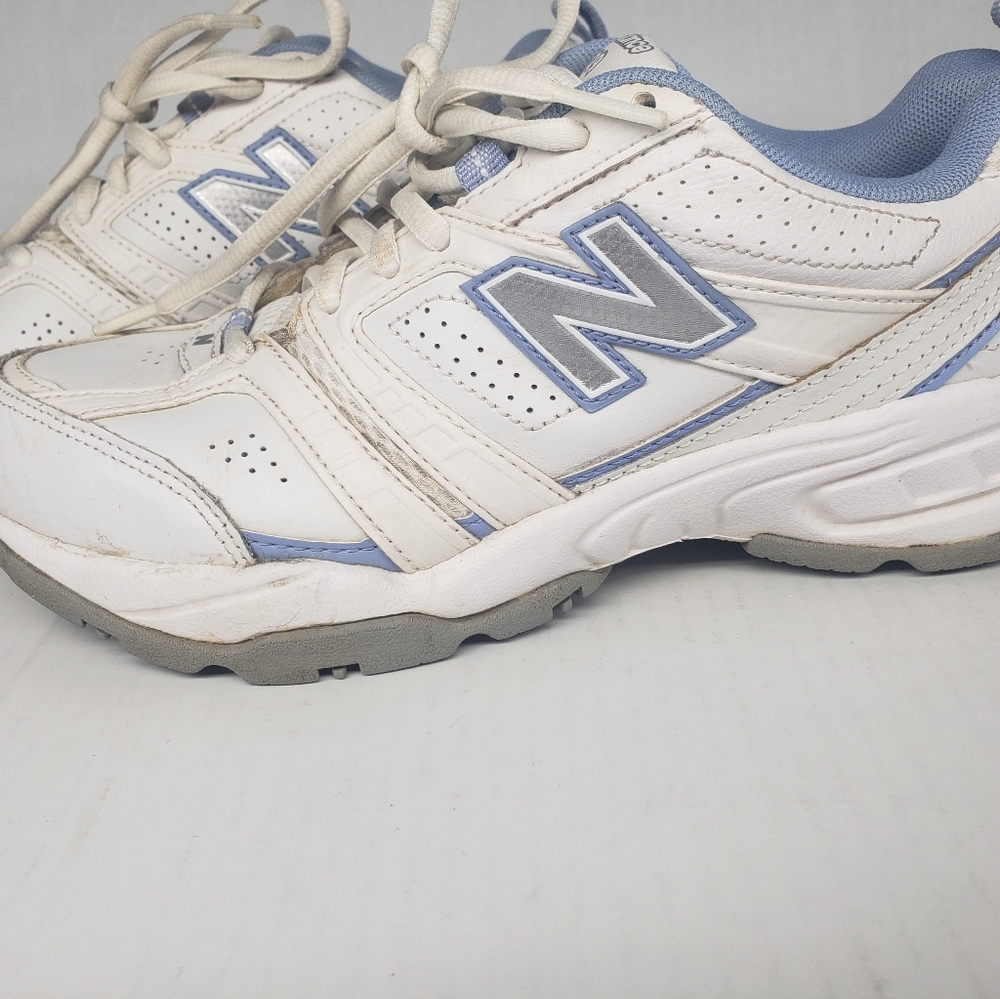 New Balance 409 Womens Sneakers White Blue Size 7.5 WX409WL Used 2012 - Picture 2 of 11